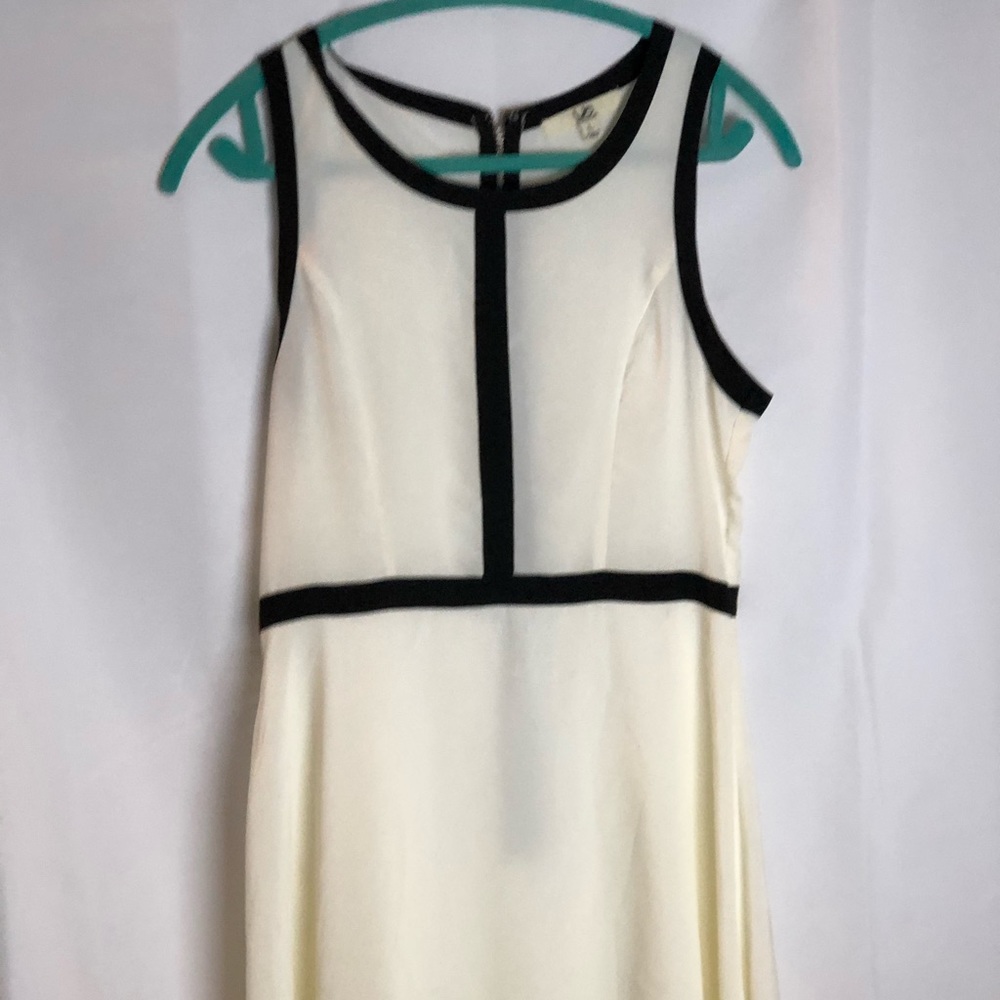 Mod Cream and black dress